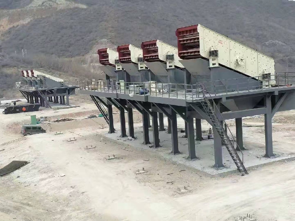 拓宝机械承建安徽绩溪砂石线生产现场